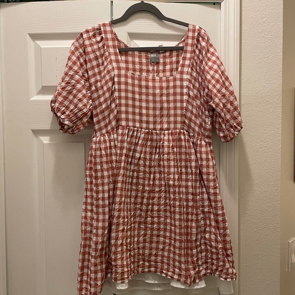 ASOS red gingham dress